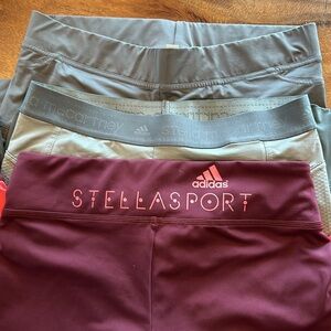 3 Pair Stella McCartney Adidas Athletic Pants Size Medium